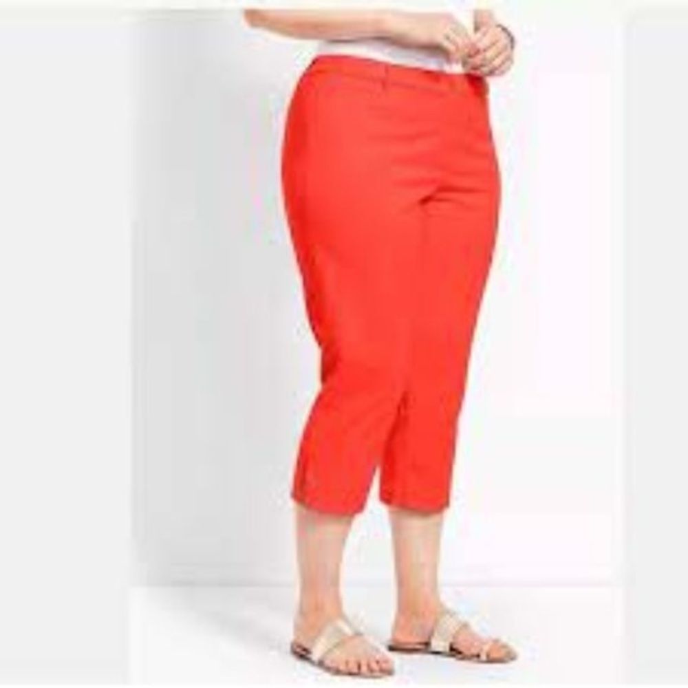 Talbots Perfect Crop Pants Coral Size 12